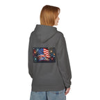 USA 250 Patriotic Hoodie with American Flag & Fireworks