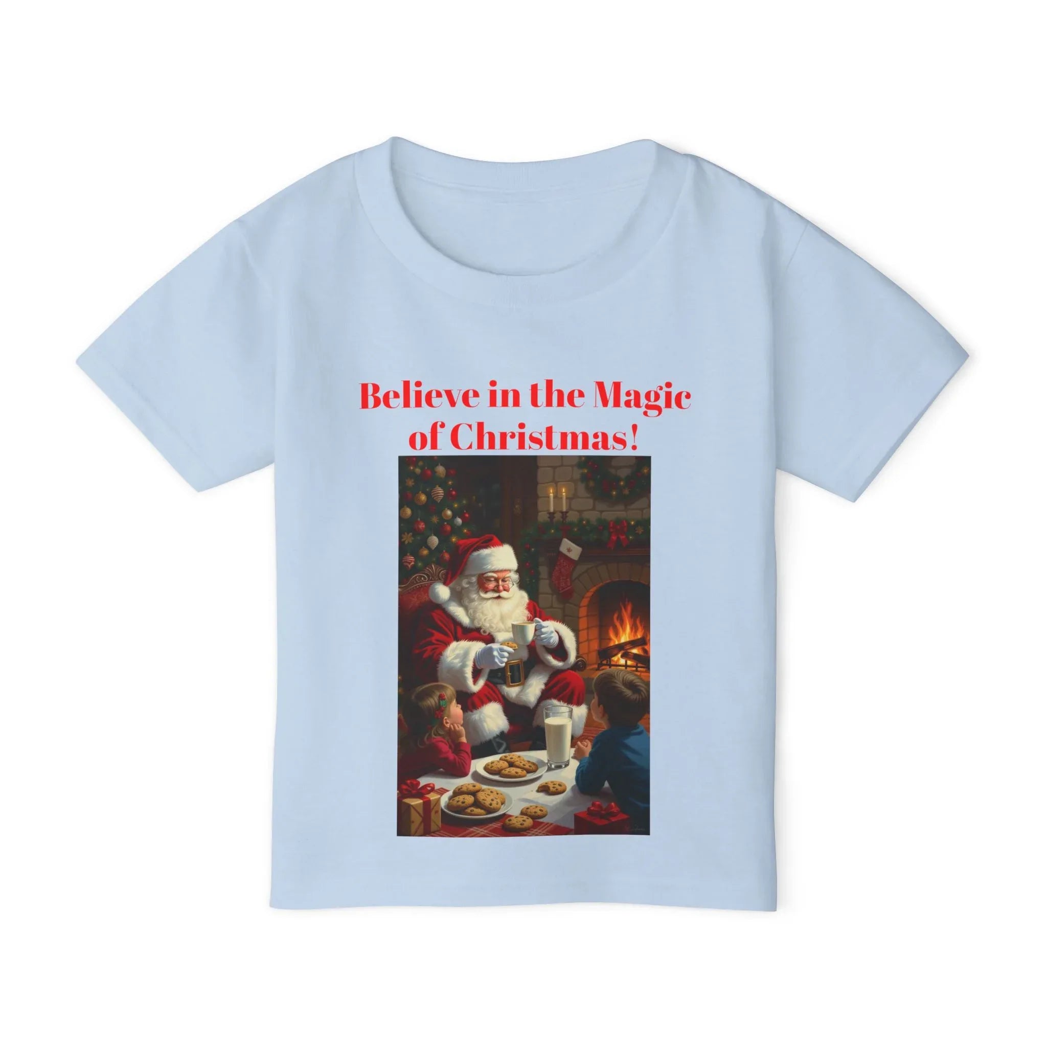 Christmas Toddler Tee, Believe in the Magic of Christmas Shirt, Cute Holiday T-shirt, Festive Kids Apparel, Kids Christmas Gift - 250 USA Celebration