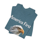 America First Eagle T-Shirt – Patriotic Bald Eagle Tee