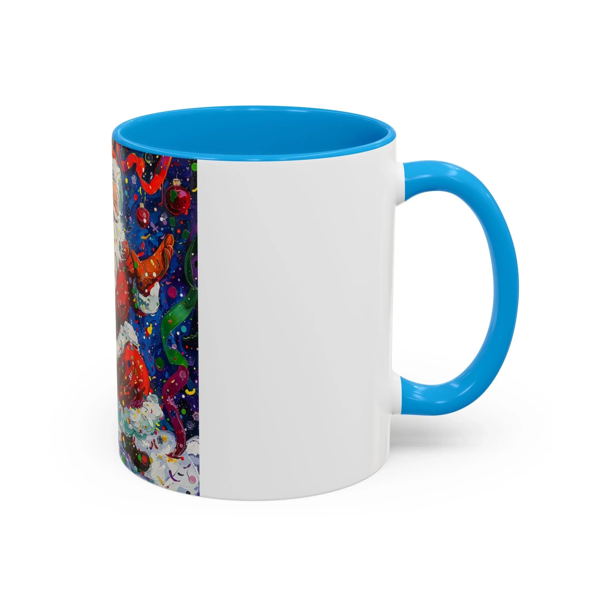 Colorful Mugs (11oz, 15oz) Santa Claus Coffee Cup, Santa Claus Coffee Mug - 250 USA Celebration