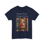 Stylish Retro-Printed Unisex Heavy Cotton Tee, Vintage Art Shirt, Casual Layering Top, Unique Gift for Art Lovers, Relaxed Fit Tee - 250 USA Celebration
