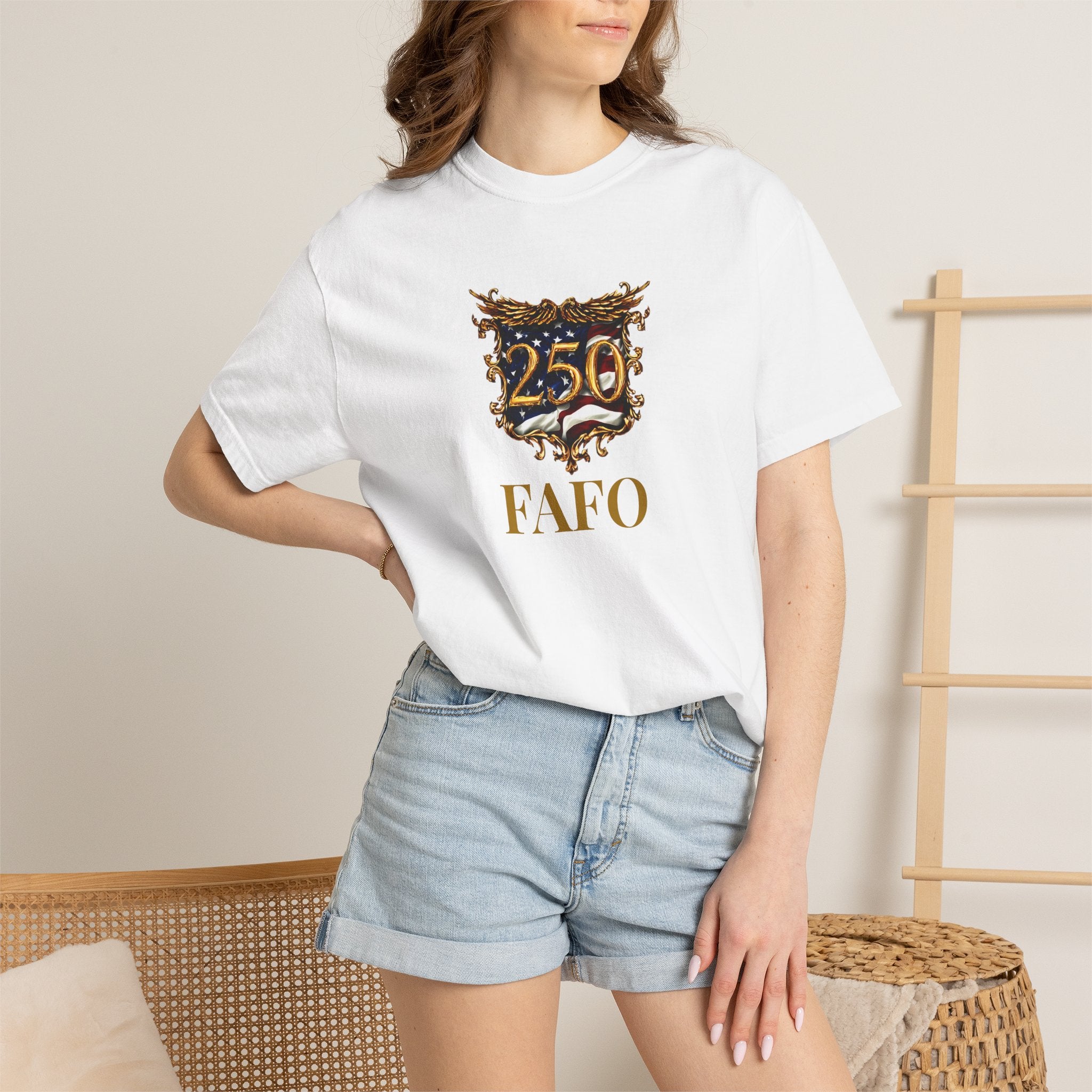 American FAFO T-Shirt — 250 Anniversary FAFO Crest Graphic Tee