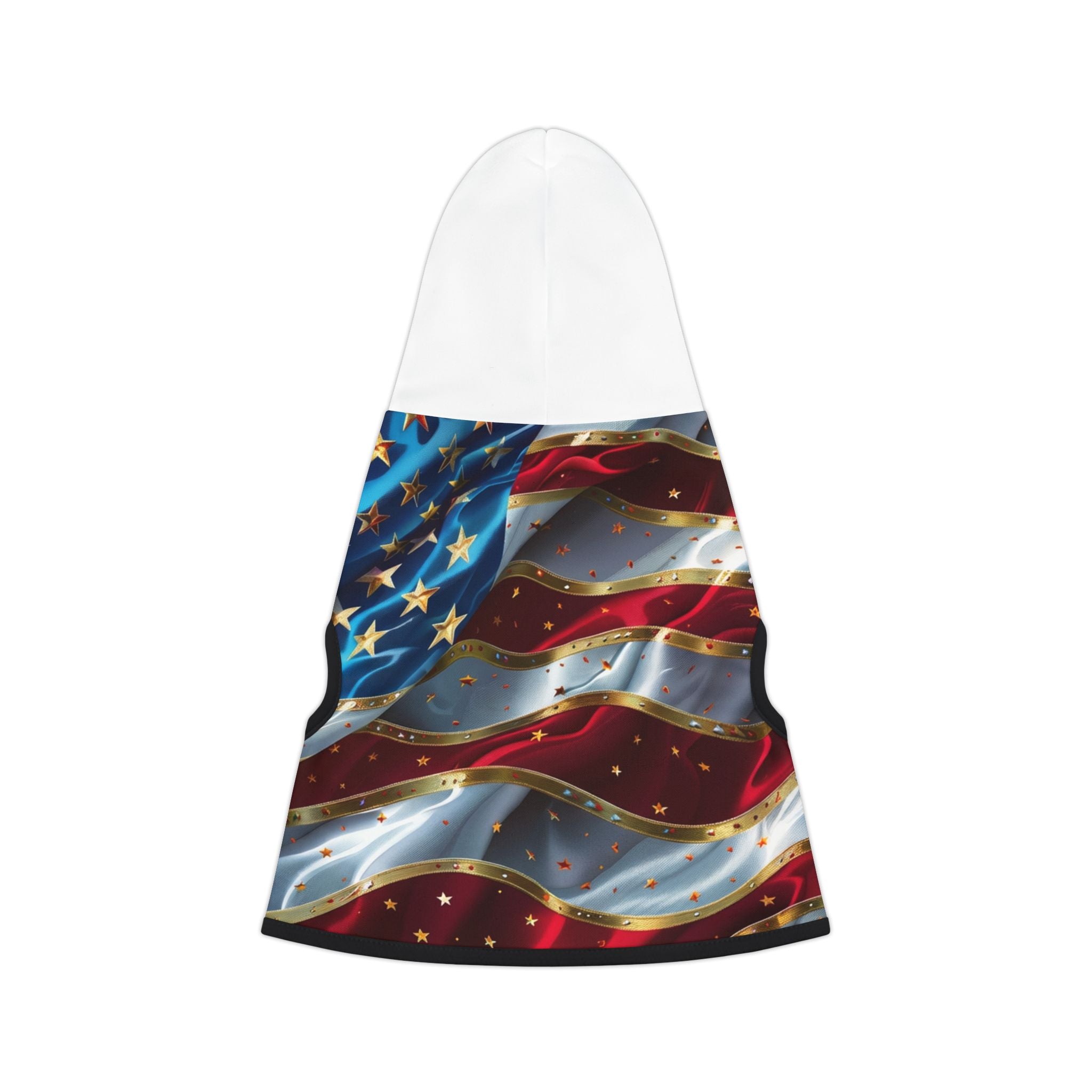 American Flag Pet Hoodie – Patriotic Dog & Cat Hoodie for 4th of July, Memorial Day, Veterans Day