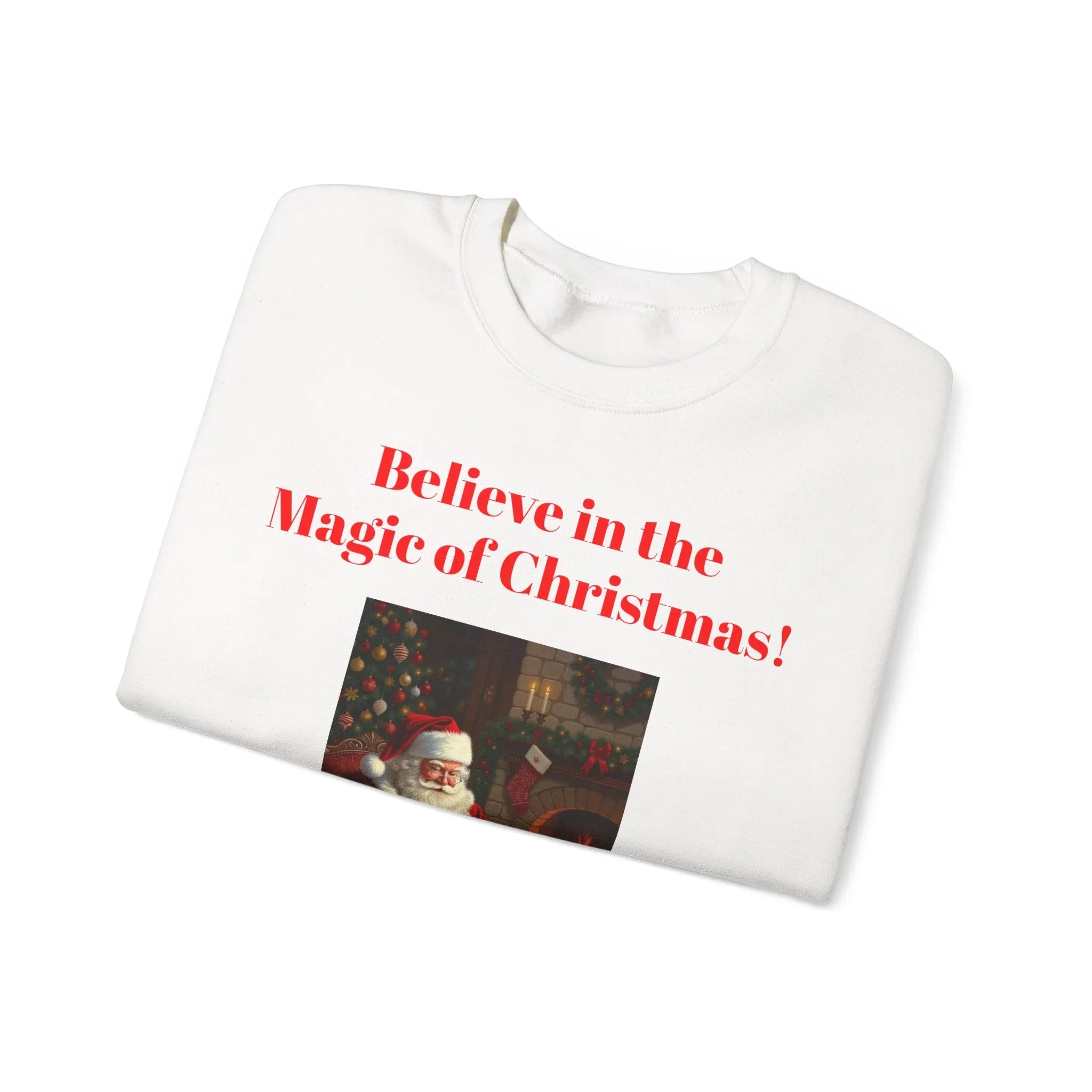 Christmas Magic Sweatshirt, Holiday Crewneck, Cozy Winter Apparel, Unisex Gift for Christmas, Believe in the Magic of Christmas! - 250 USA Celebration
