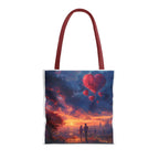 Romantic Heart Tote Bag, Date Nights, Valentine's Day, Travel, Valentine's Day Women's Merchandise, Cute Love Apparel, Valentine's Gifts, - 250 USA Celebration