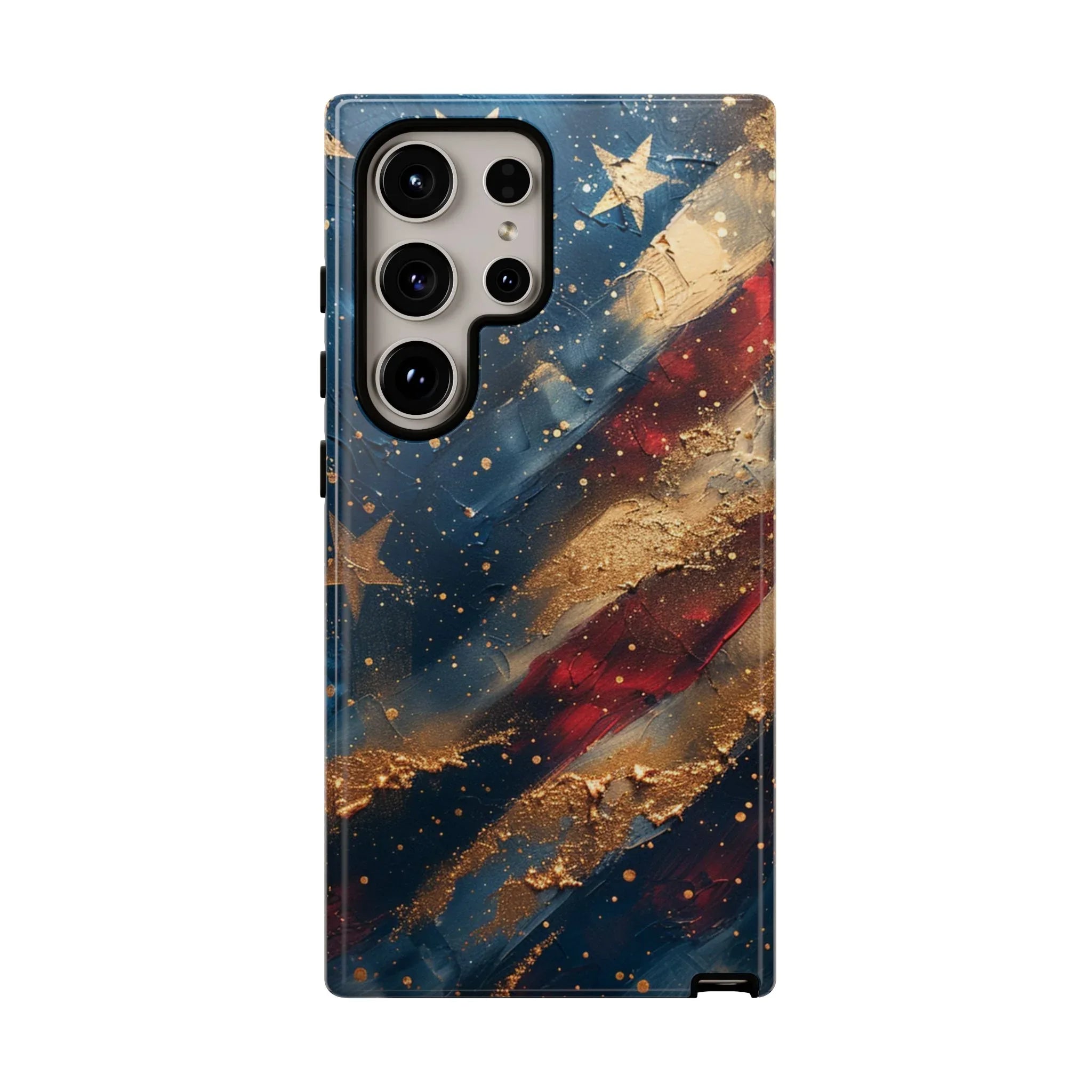 Patriotic Phone Case, Tough Cases with American Flag Design, Stylish Phone Accessories, USA Pride Gift, Durable Cases for All Occasions - 250 USA Celebration