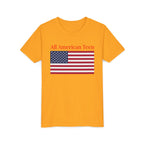 All American Teen Youth Tee - Patriotic American Flag Shirt for Teens
