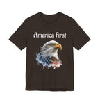 America First Eagle T-Shirt – Patriotic Bald Eagle Tee