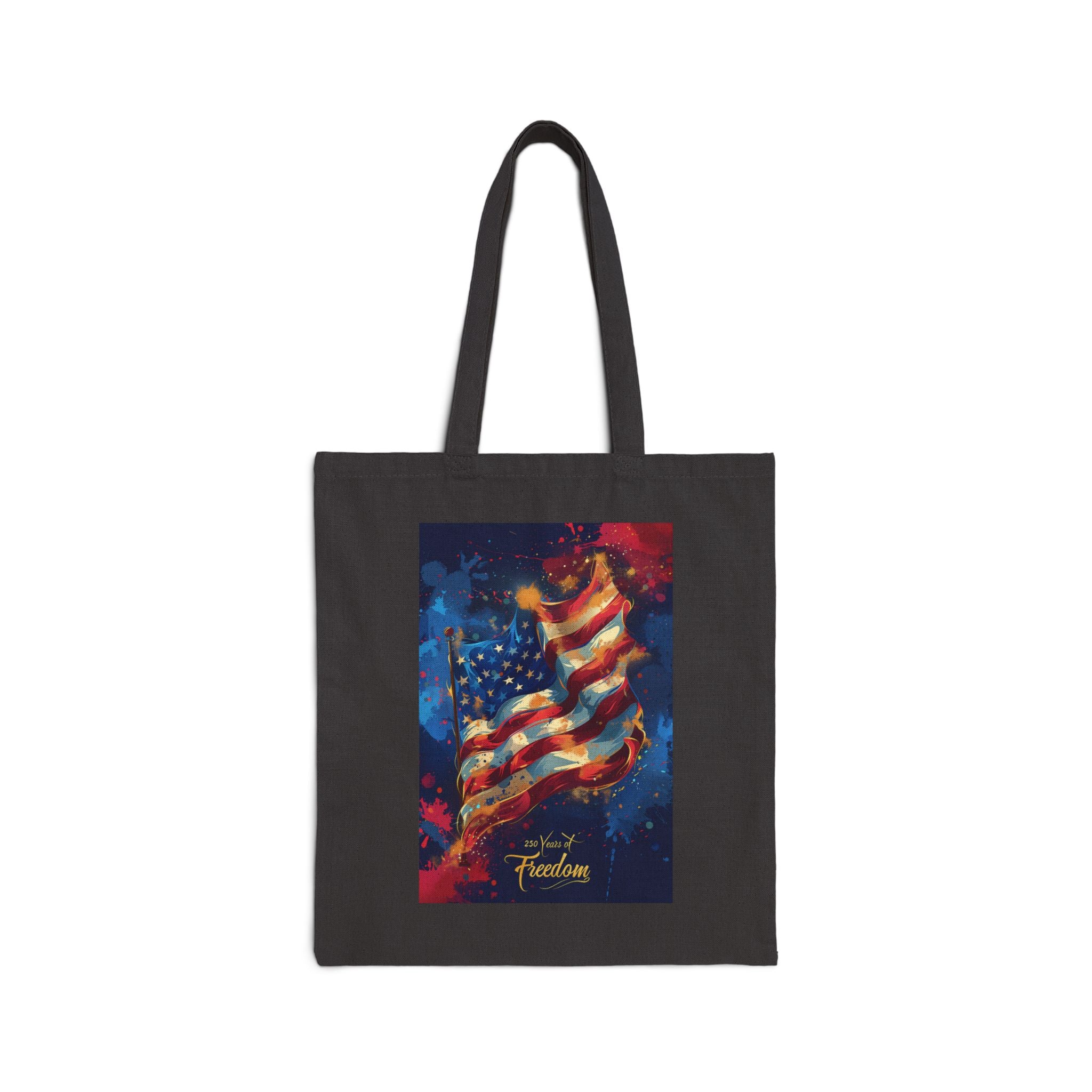 Patriotic Cotton Canvas Tote Bag, Eagle Design, Celebrate America 250, Eco-Friendly Shopping Bag, Gift for USA Lover, 4th of July, [...]