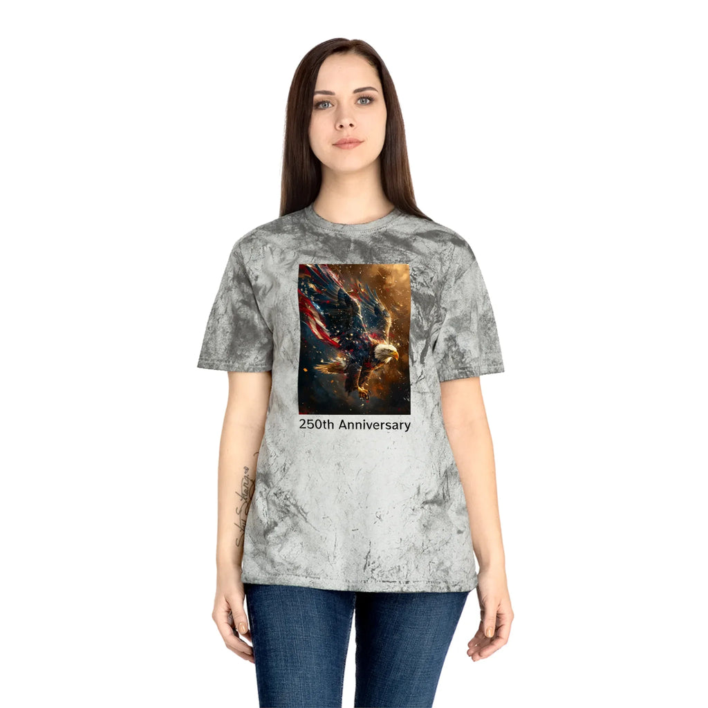 Unisex Color Blast T-Shirt - 250 USA Celebration