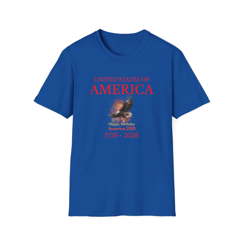 Unisex Softstyle T-Shirt - 250 USA Celebration