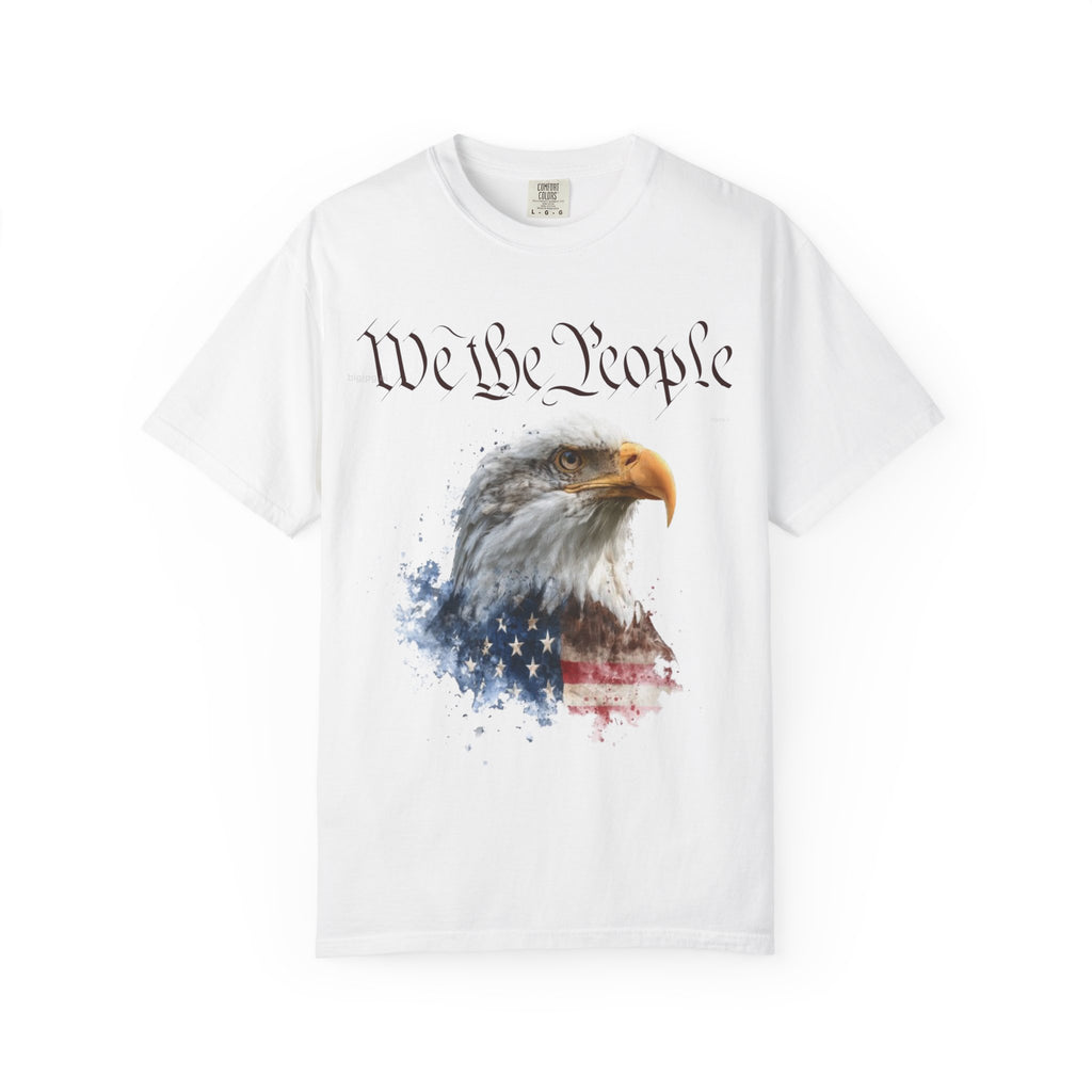 The Guardian of 1776 – Premium 250th Anniversary Portrait Tee - We the People Eagle T‑Shirt — Patriotic American Flag Tee