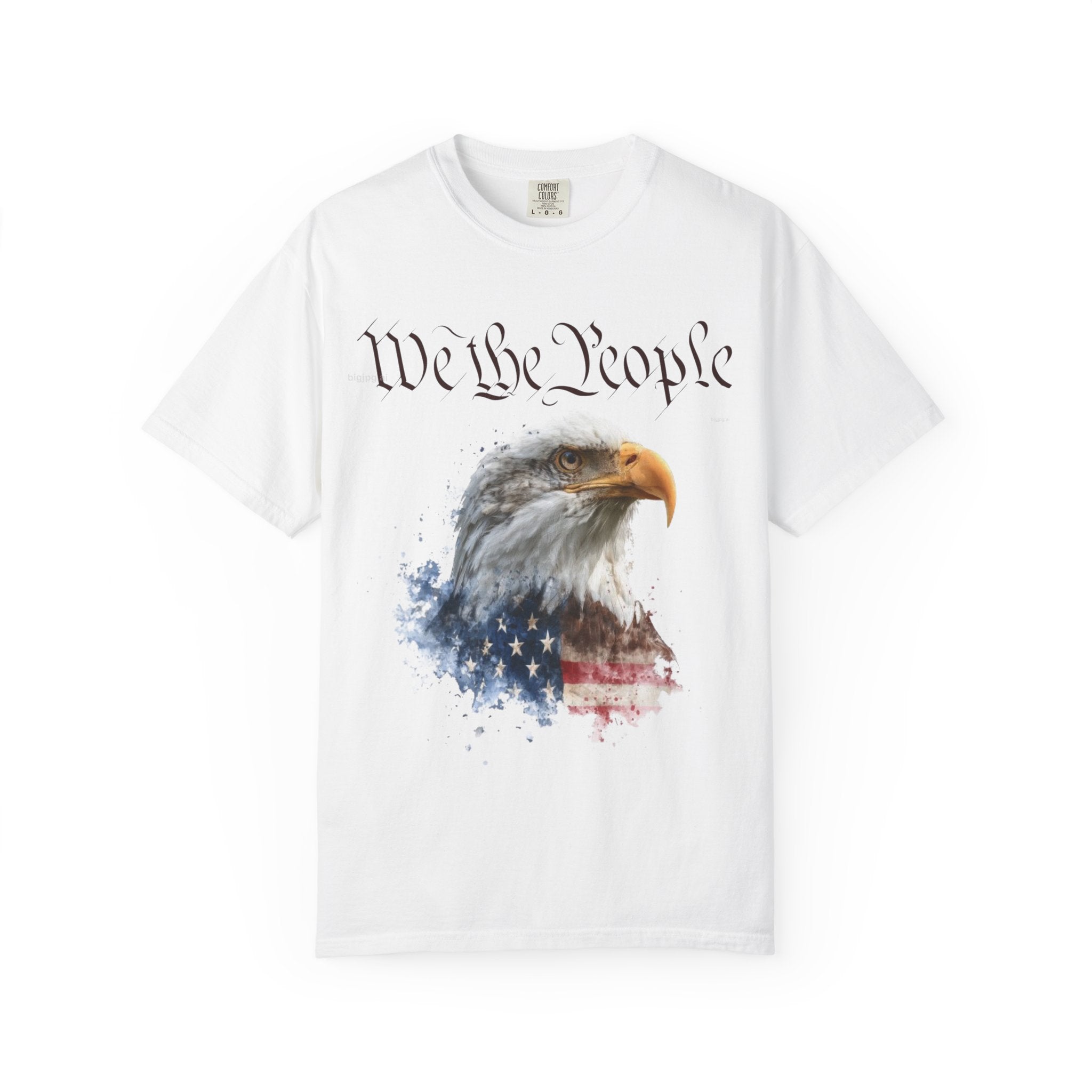 The Guardian of 1776 – Premium 250th Anniversary Portrait Tee - We the People Eagle T‑Shirt — Patriotic American Flag Tee