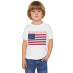 All American Kid Toddler T-Shirt — Patriotic Flag Tee for 4th of July & Memorial Day
