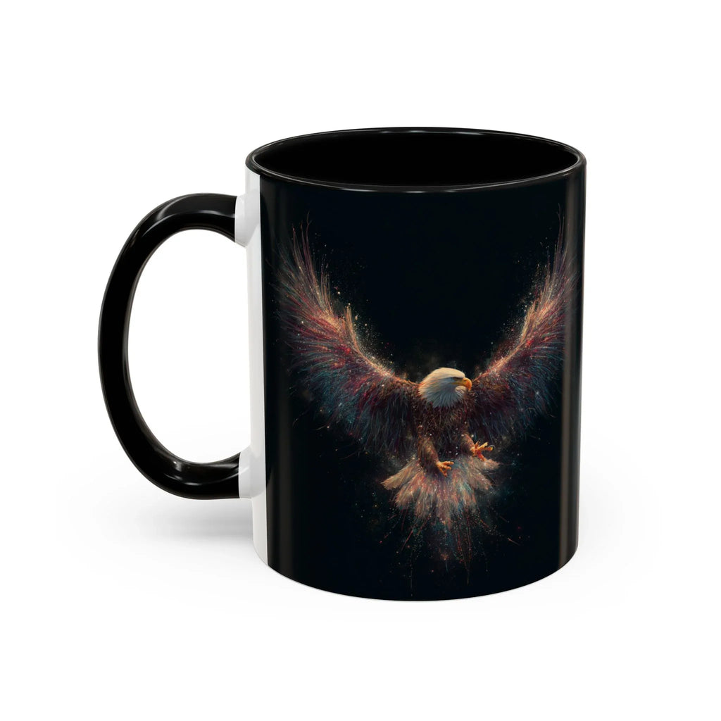 Fiery Flying Eagle Mug | Accent Coffee Mug 11oz 15oz - 250 USA Celebration