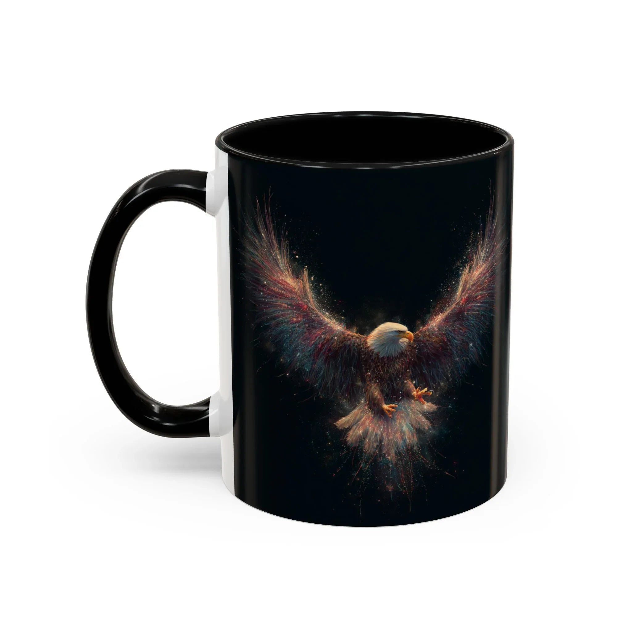 Fiery Flying Eagle Mug | Accent Coffee Mug 11oz 15oz - 250 USA Celebration