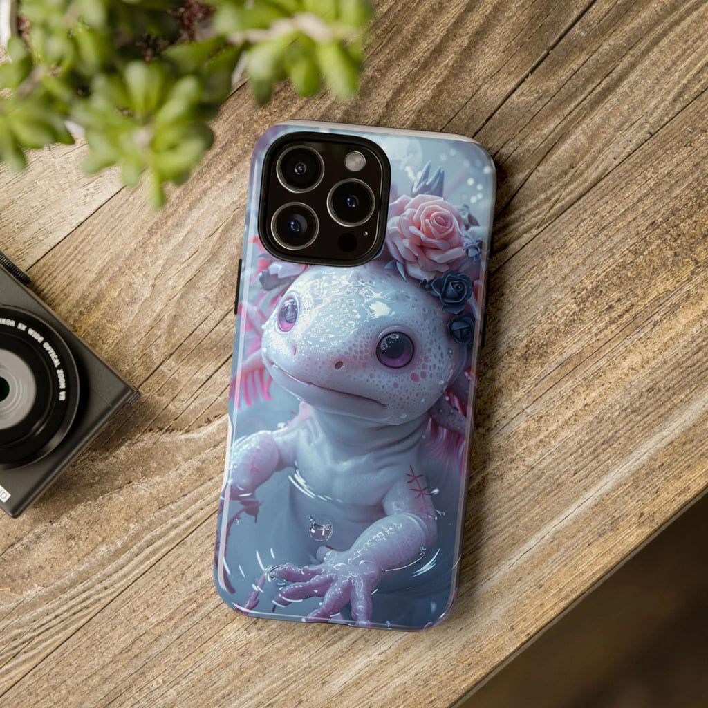 Goth Axolotls Tough Cases | Cute Creepy Axolotl Phone Case, Gloomycore Aesthetic - 250 USA Celebration