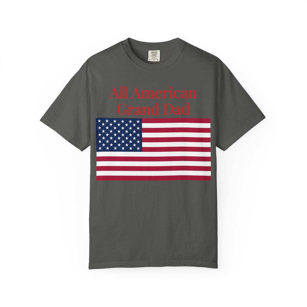 All American Grand Dad T-Shirt — Patriotic Flag Shirt for Grandfathers (Father's Day, 4th of July)
