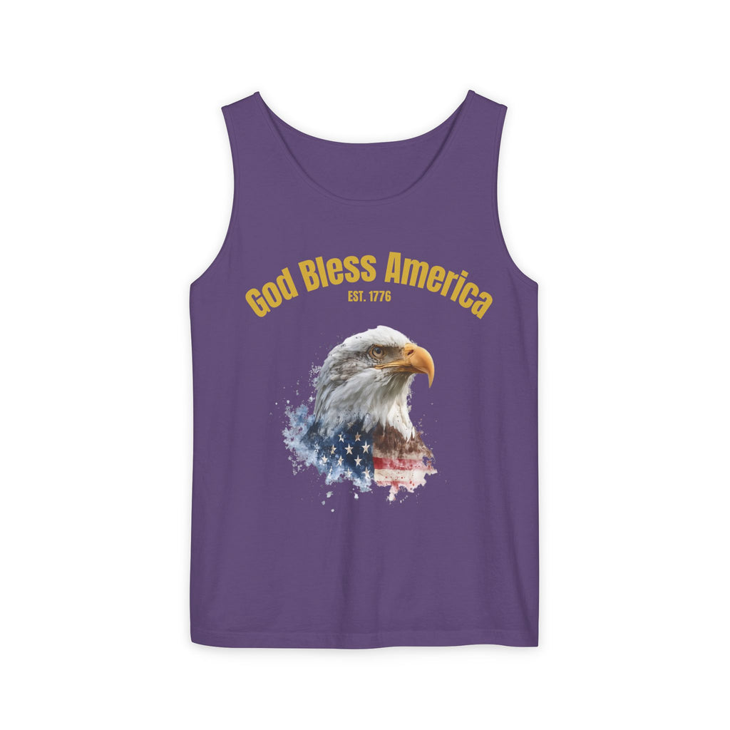 America 250 Tank Top | Official 250th Anniversary Edition American Bald Eagle watercolor flag Tank Top | Patriotic Eagle design