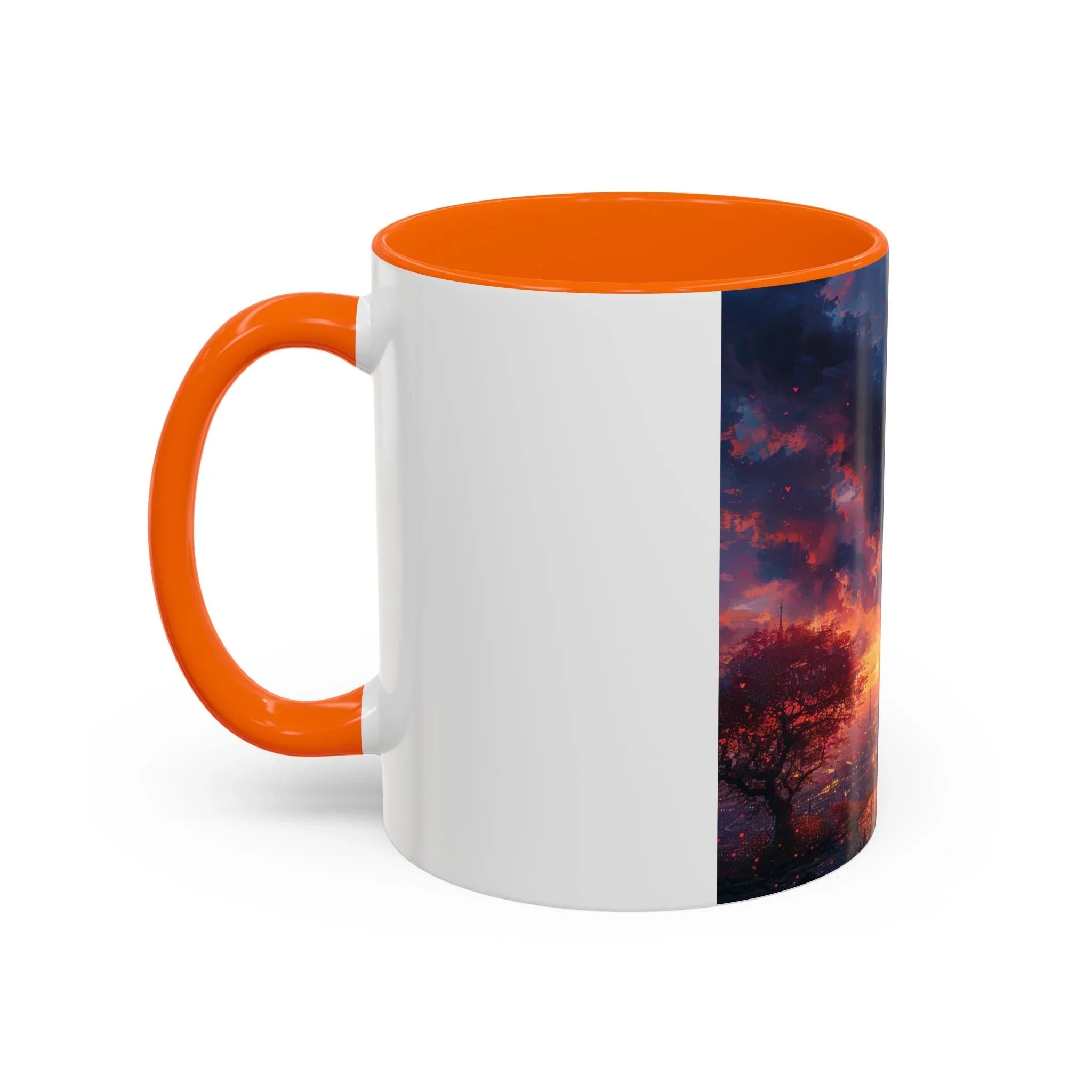 Romantic Sunset Coffee Mug, Love Gift Couples, Heart Design, Cozy Gift for Friends, Coffee Lover Gift, Valentine's Day Women's Merchandise - 250 USA Celebration