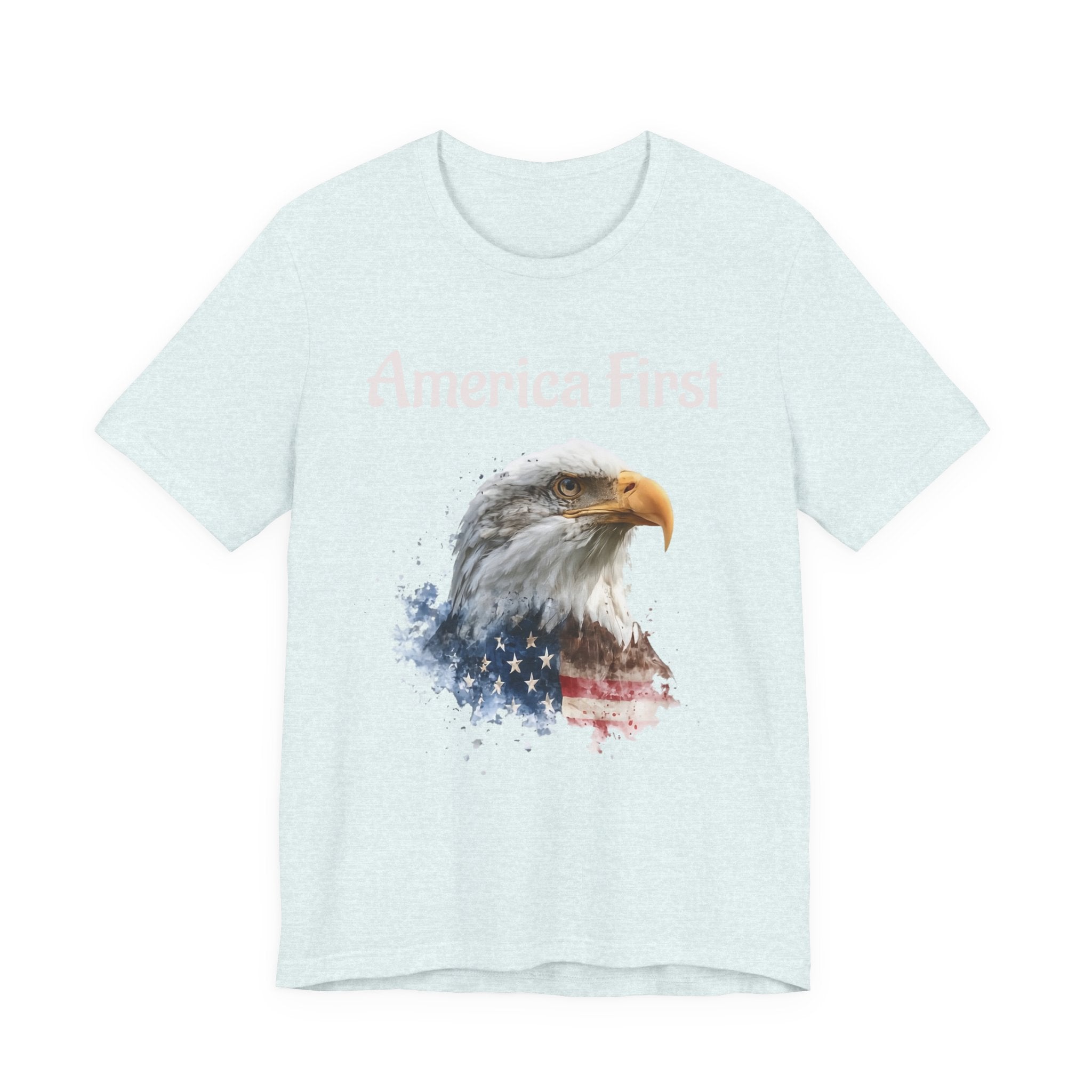 America First Eagle T-Shirt – Patriotic Bald Eagle Tee