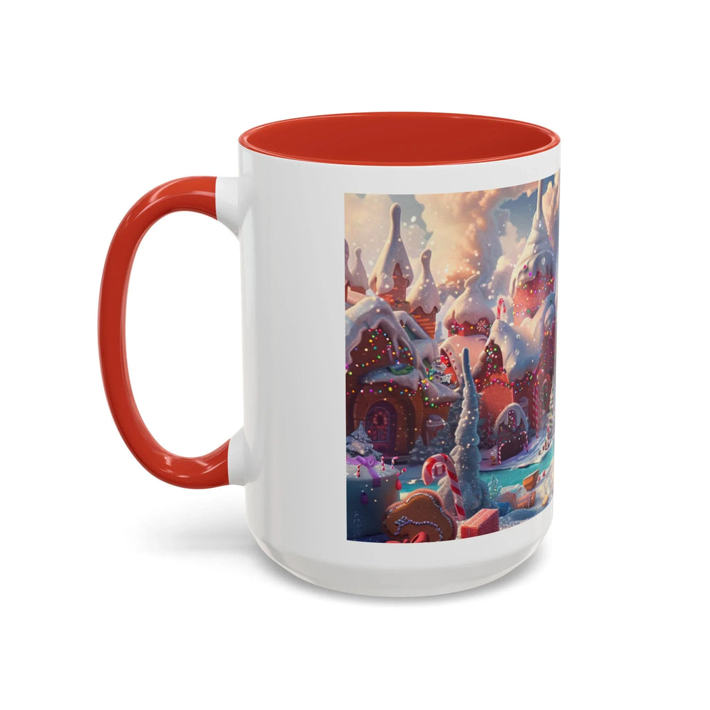 Festive Santa Accent Coffee Mug, Christmas Gift, Holiday Decor, Winter Wonderland, Hot Cocoa Mug, Seasonal Drinkware - 250 USA Celebration