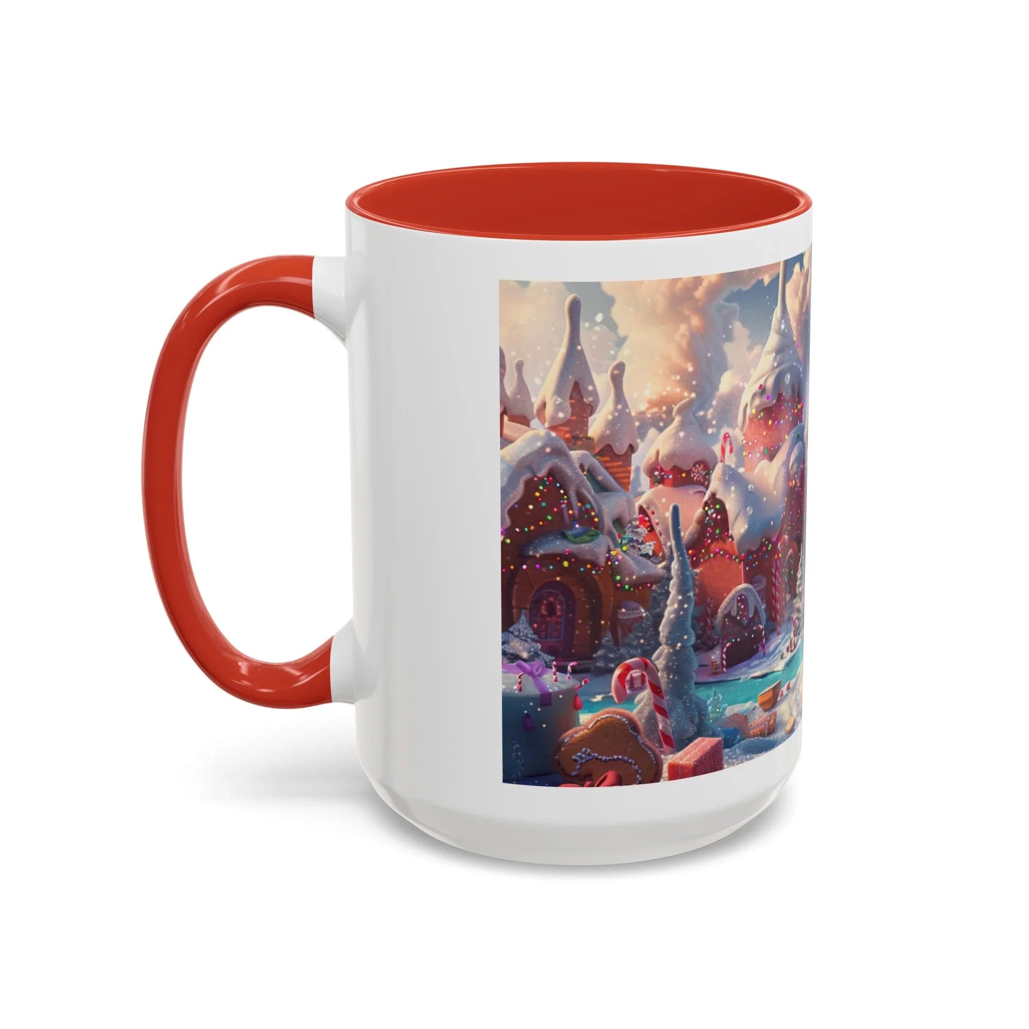 Festive Santa Accent Coffee Mug, Christmas Gift, Holiday Decor, Winter Wonderland, Hot Cocoa Mug, Seasonal Drinkware - 250 USA Celebration