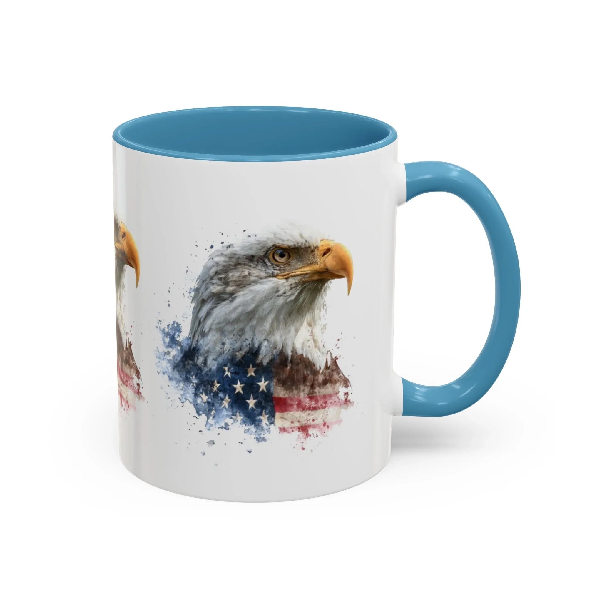 American Flag Bald Eagle Mug | Accent Coffee Mug - 250 USA Celebration