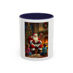 Christmas Santa Coffee Mug, Festive Drinkware for Holiday Cheer, Xmas Gift for Coffee Lovers, Cozy Winter Mug, Santa's Storytime - 250 USA Celebration