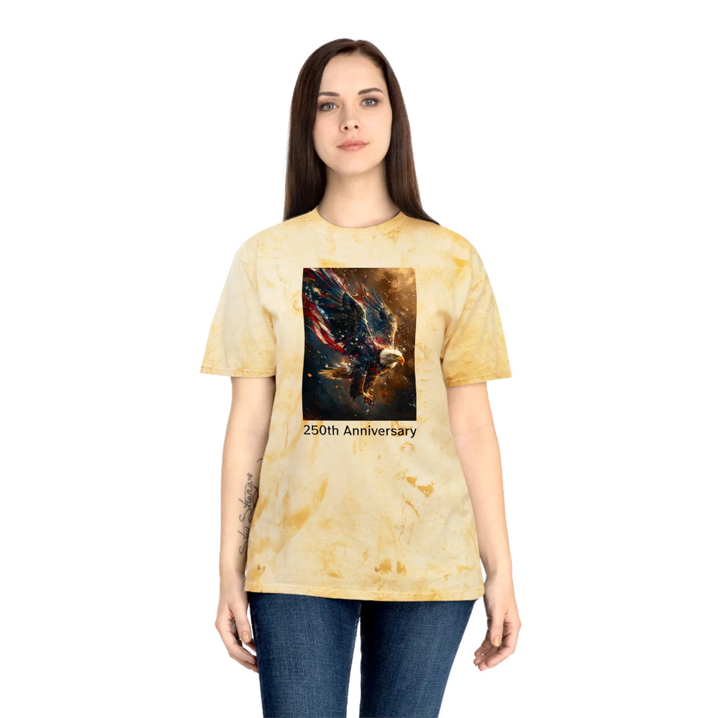 Unisex Color Blast T-Shirt - 250 USA Celebration