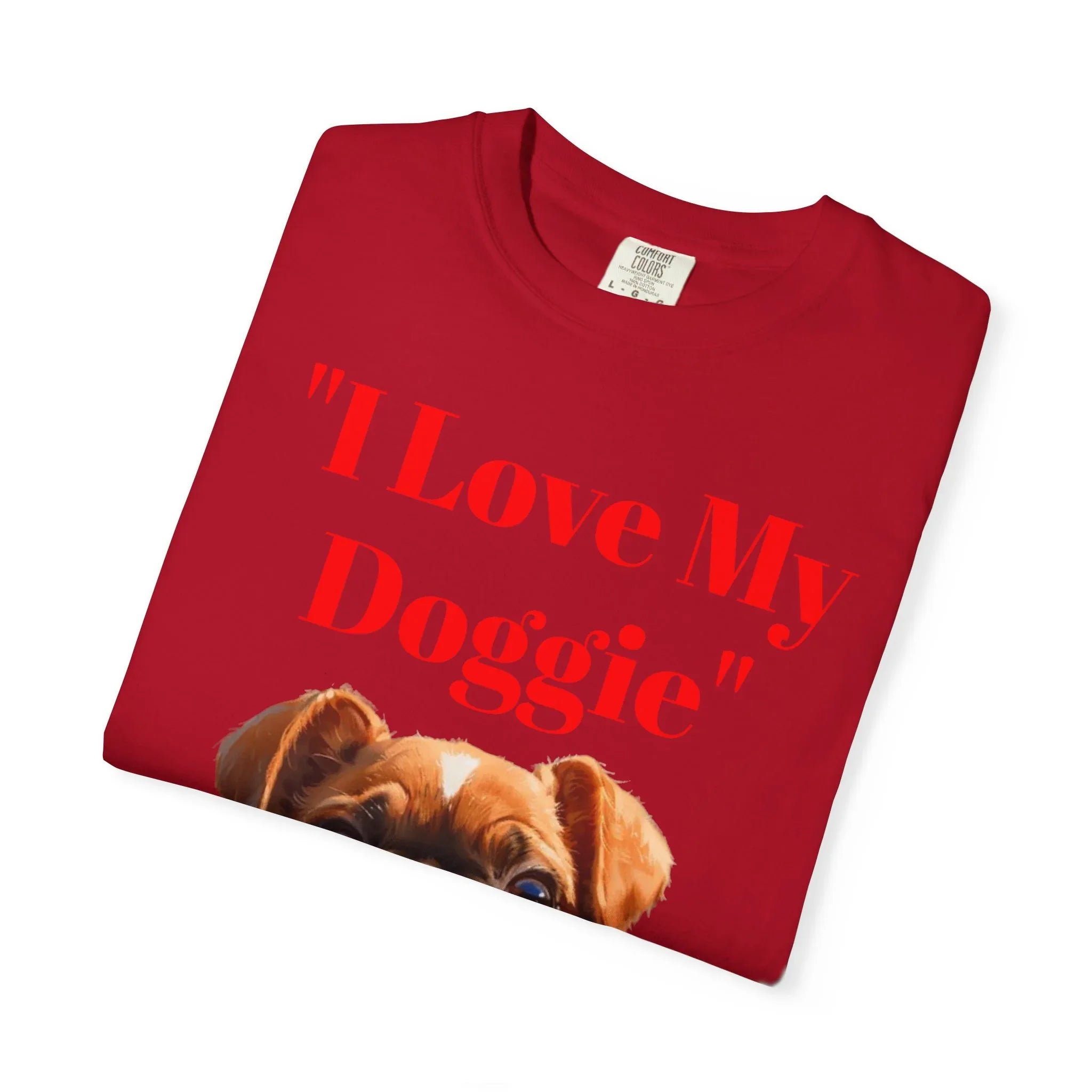 Cute French Bulldog Puppy Holding Red Heart T-shirt | Dog Lover Cartoon - 250 USA Celebration