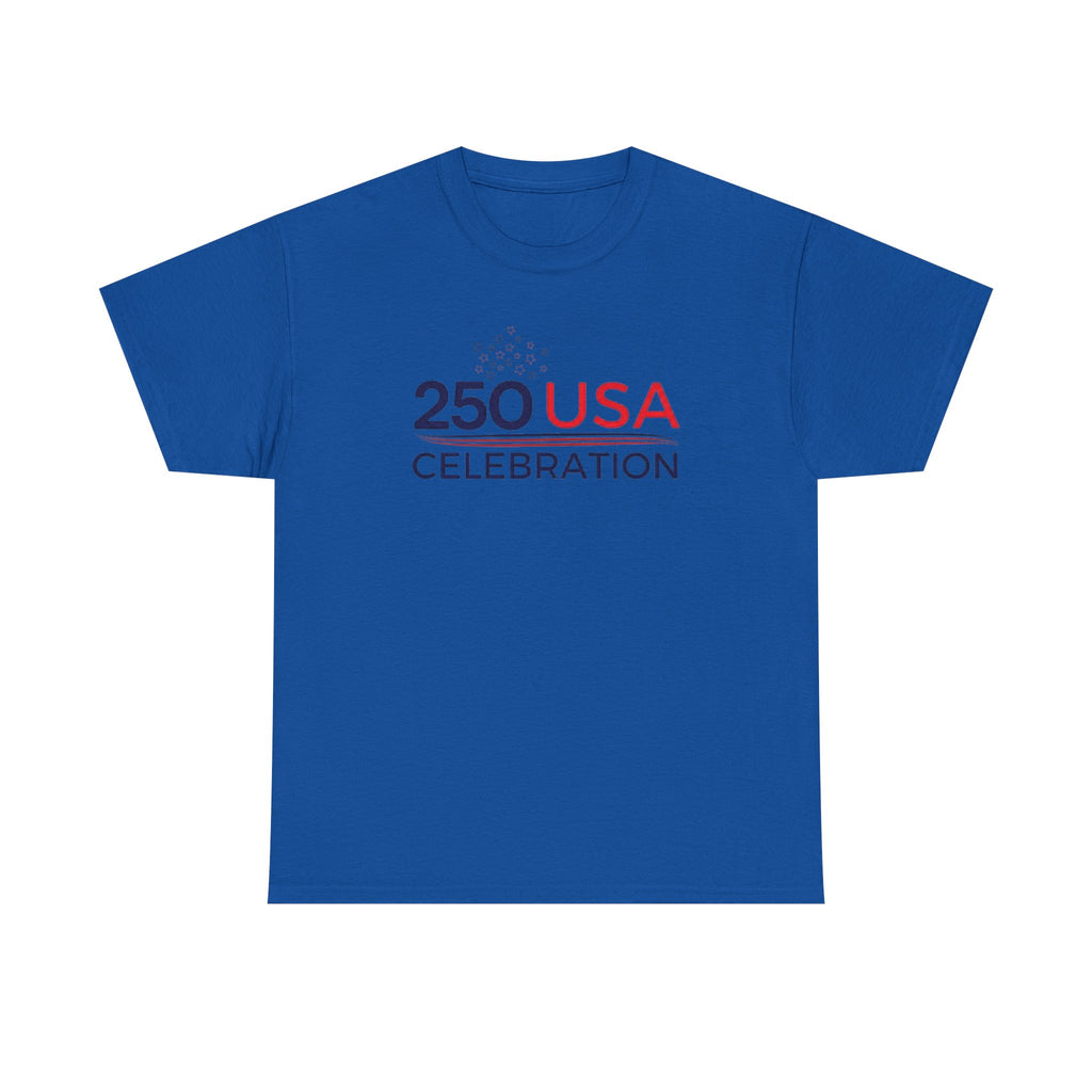 America 250 Tee Shirt | Official 250th Anniversary Edition - 250 USA Celebration Chest Logo Tee | Fourth of July Americana T-Shirt