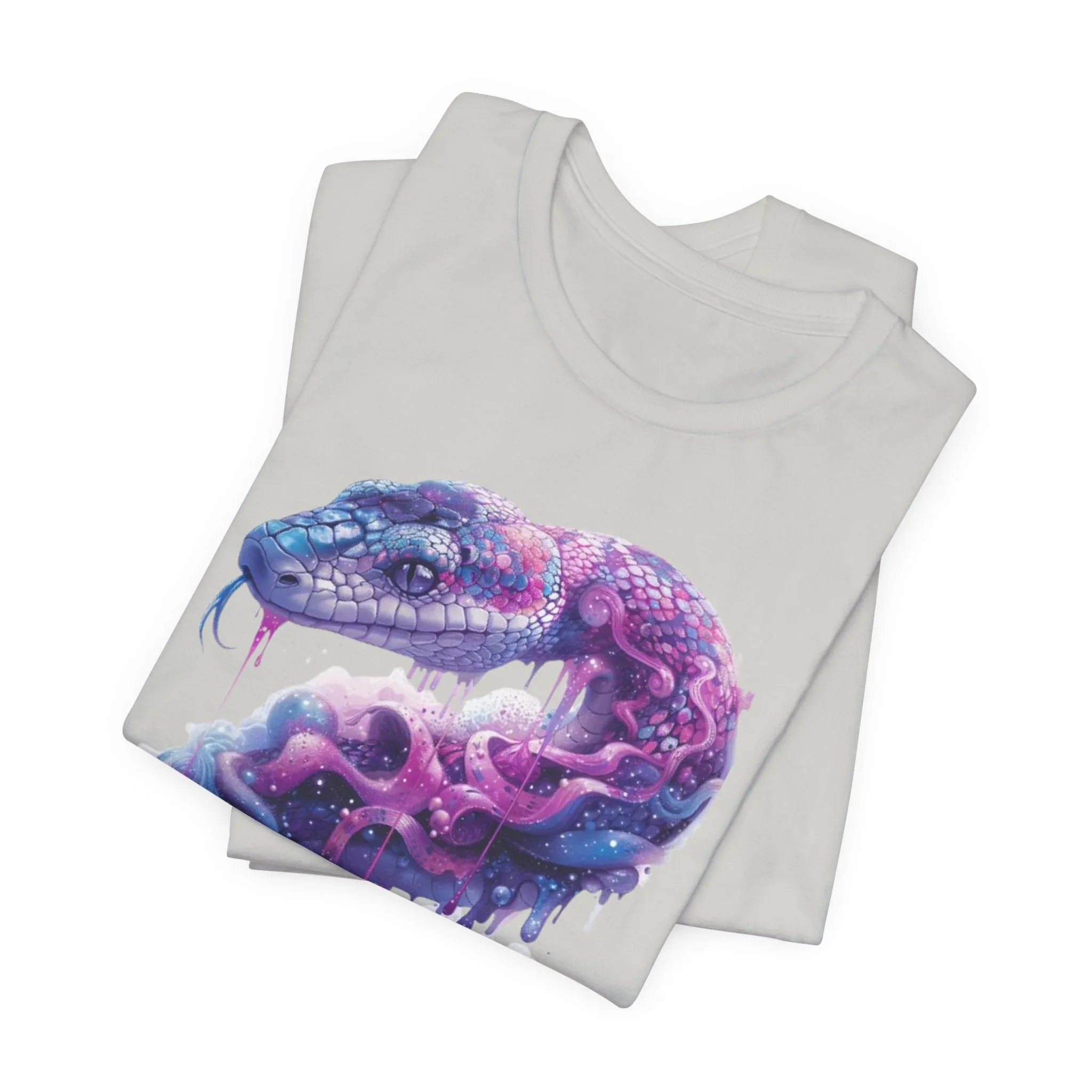 Psychedelic Rainbow Ouroboros Tee | Galaxy Fractal Mushroom Snake - 250 USA Celebration