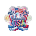 God Bless The USA Patriotic Die Cut Car Window Decal Sticker