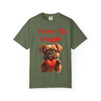 Cute French Bulldog Puppy Holding Red Heart T-shirt | Dog Lover Cartoon - 250 USA Celebration