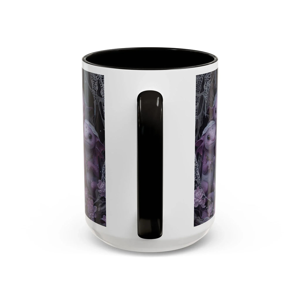 Purple Axolotl Trio Mug | Cute Amphibian Art Ceramic Coffee Cup - 250 USA Celebration