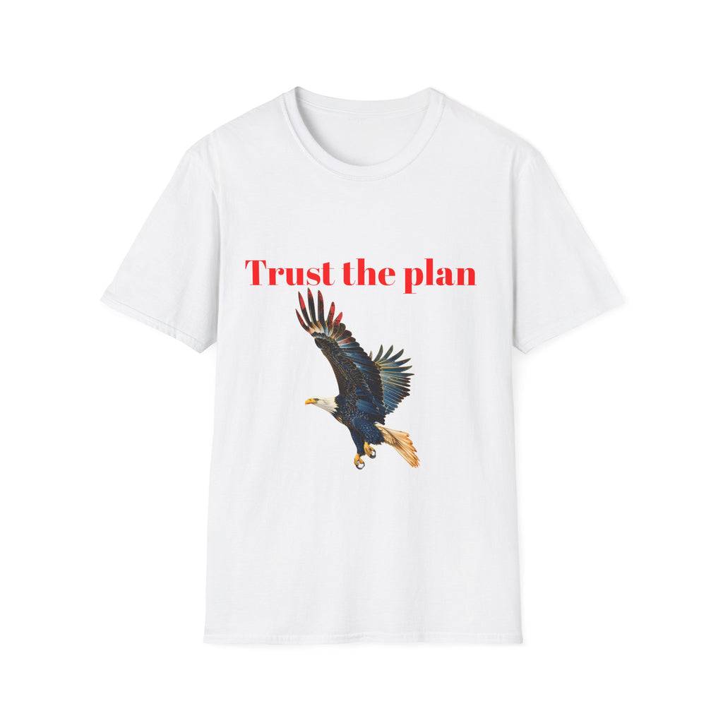 Trust the Plan eagle T-Shirt | Flying Bald Eagle graphic tee