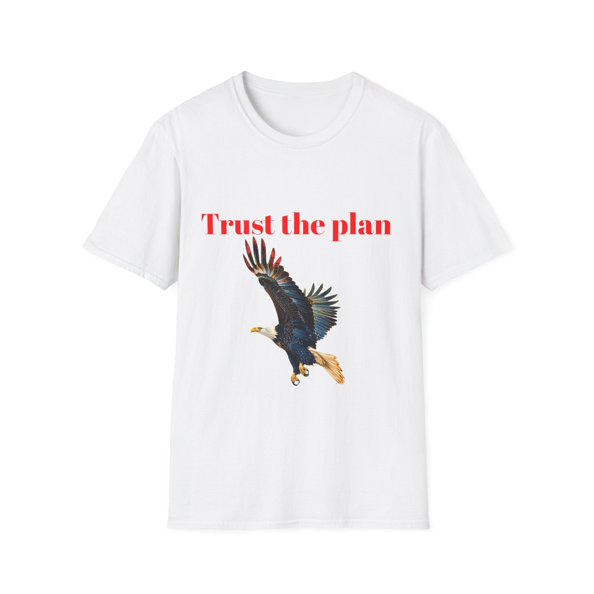 Trust the Plan eagle T-Shirt | Flying Bald Eagle graphic tee