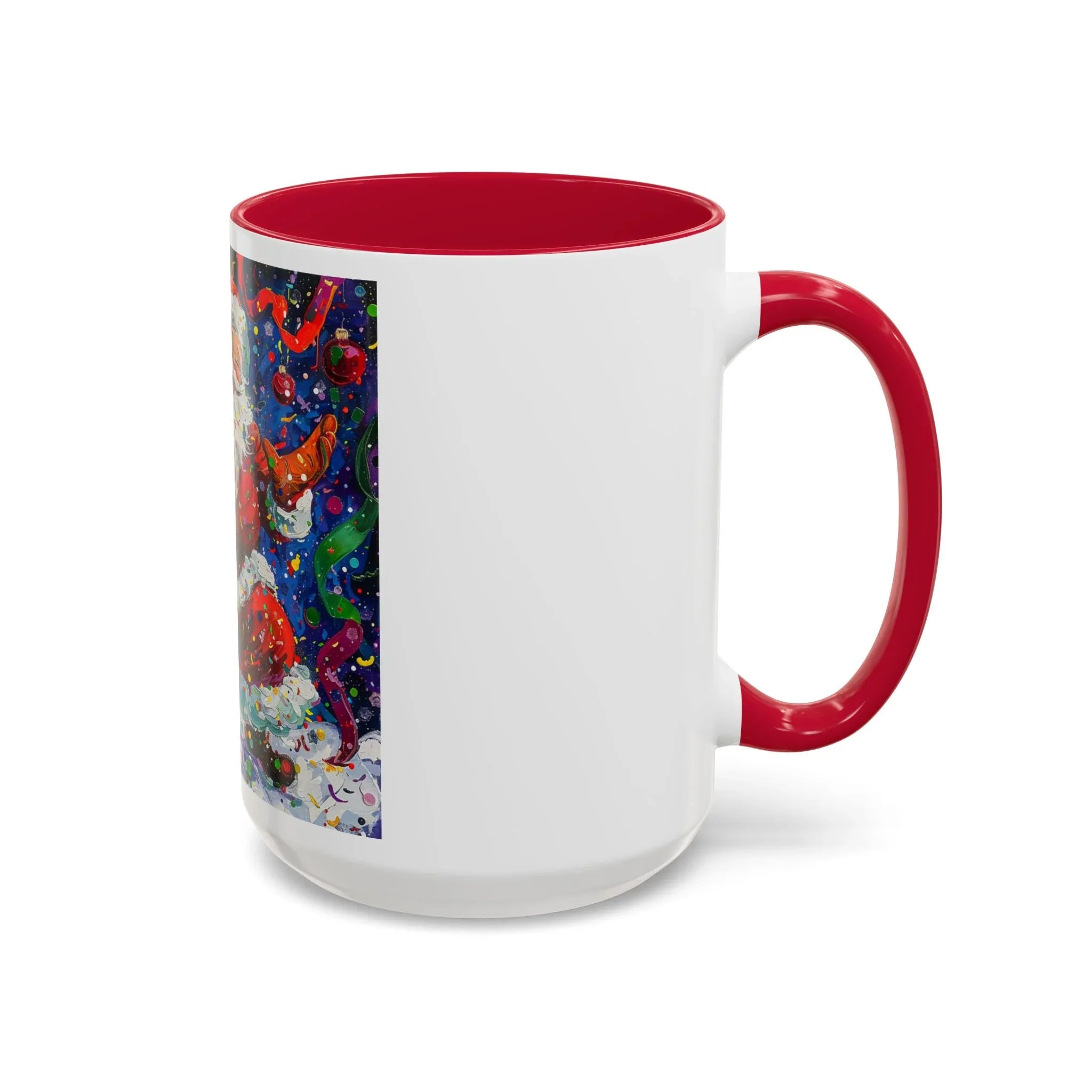 Colorful Mugs (11oz, 15oz) Santa Claus Coffee Cup, Santa Claus Coffee Mug - 250 USA Celebration