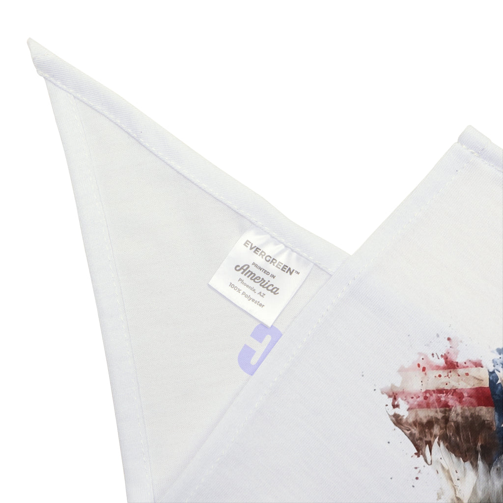 Pawsitively Patriotic Pet Bandana – Eagle Flag Design, 4th of July Dog Bandana