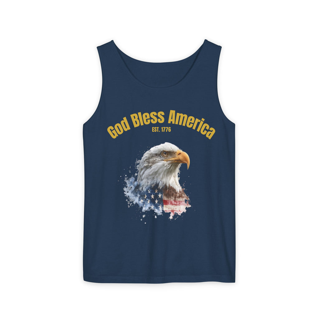 America 250 Tank Top | Official 250th Anniversary Edition American Bald Eagle watercolor flag Tank Top | Patriotic Eagle design