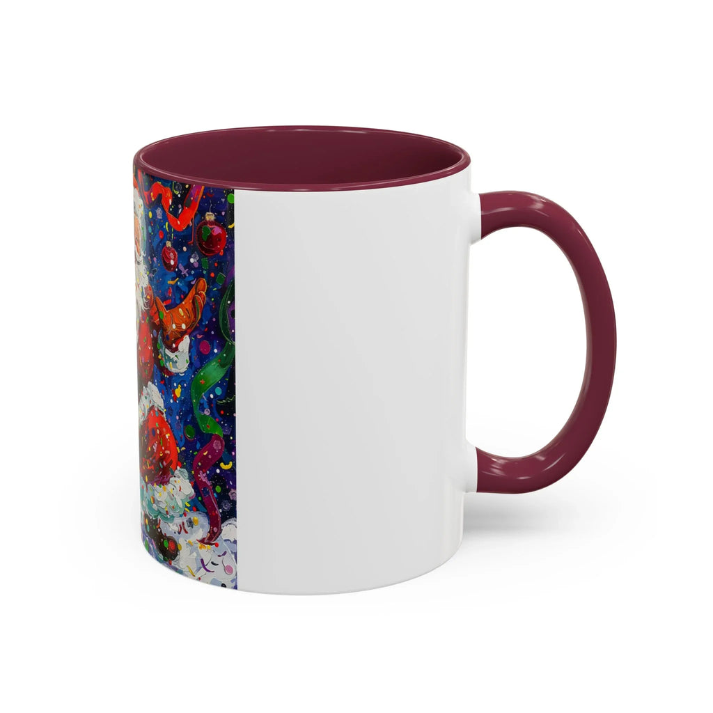 Colorful Mugs (11oz, 15oz) Santa Claus Coffee Cup, Santa Claus Coffee Mug - 250 USA Celebration