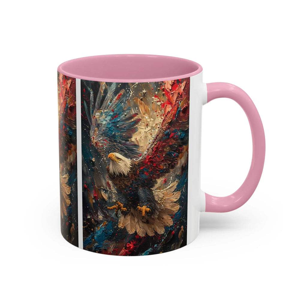 Colorful Mugs (11oz, 15oz) Patriotic Eagle Coffee Mug, American Eagle Coffee Cup - 250 USA Celebration