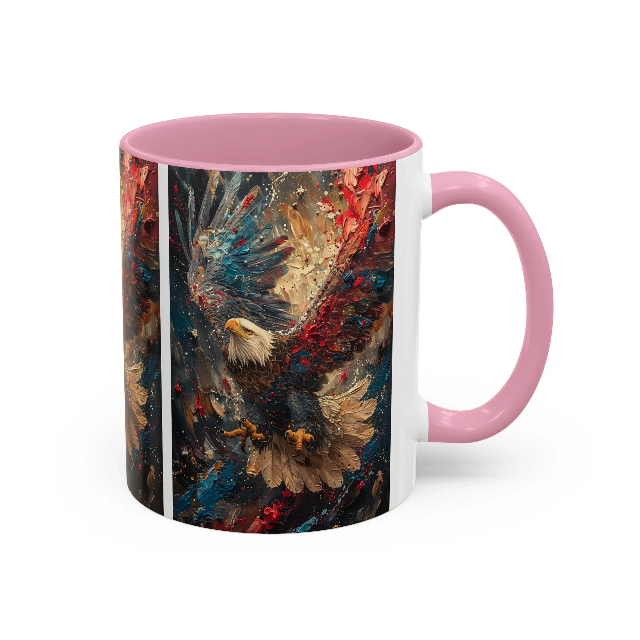 Colorful Mugs (11oz, 15oz) Patriotic Eagle Coffee Mug, American Eagle Coffee Cup - 250 USA Celebration
