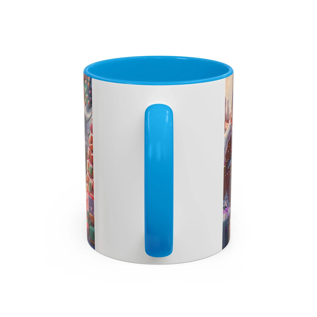 Festive Santa in Candy Wonderland mug | Holiday Christmas ceramic mug - 250 USA Celebration