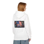 USA 250 Patriotic Hoodie with American Flag & Fireworks