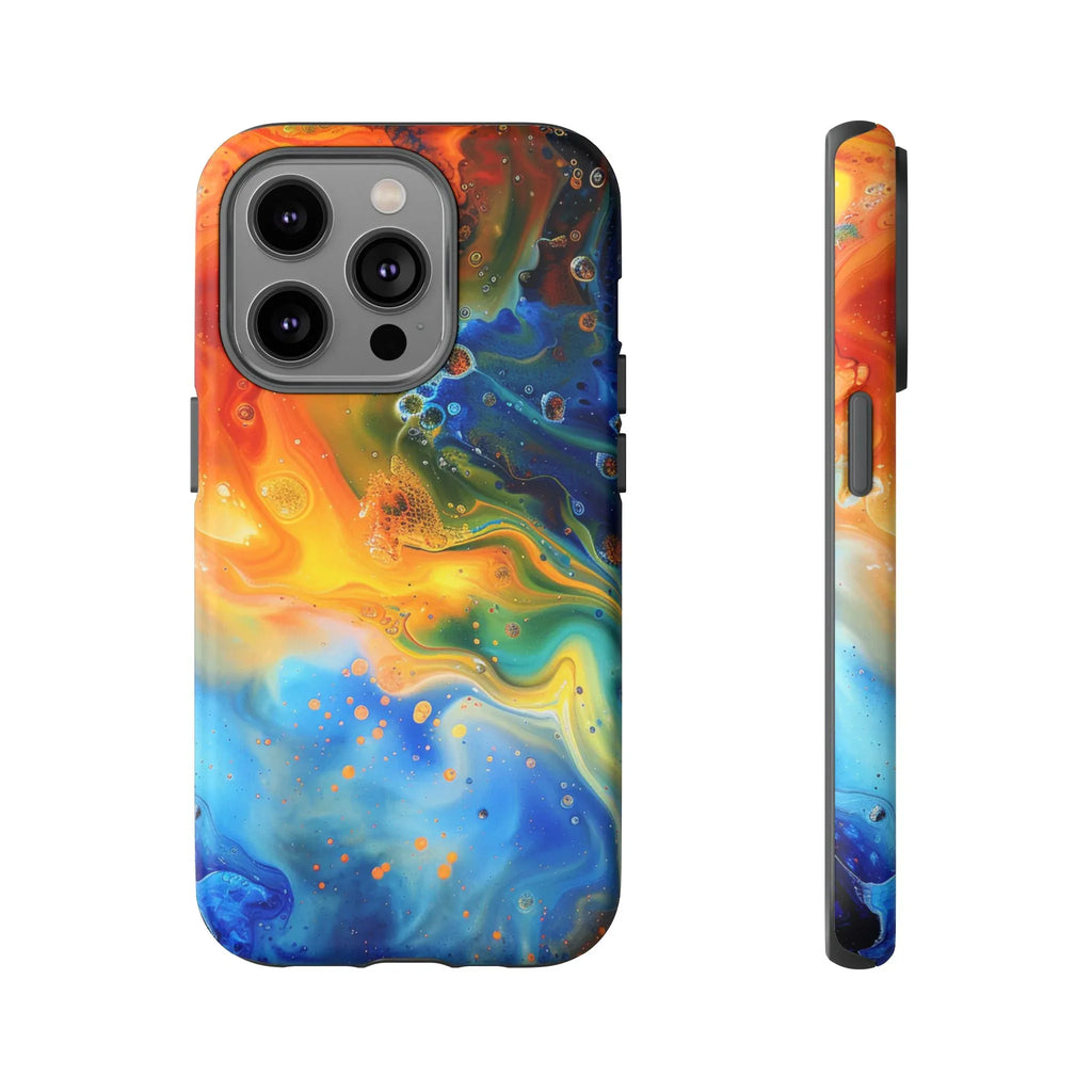 Abstract Colorful Swirl Phone Case | Tough Protective iPhone Cover - 250 USA Celebration