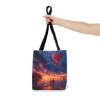 Romantic Heart Tote Bag, Date Nights, Valentine's Day, Travel, Valentine's Day Women's Merchandise, Cute Love Apparel, Valentine's Gifts, - 250 USA Celebration