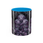 Purple Axolotl Trio Mug | Cute Amphibian Art Ceramic Coffee Cup - 250 USA Celebration