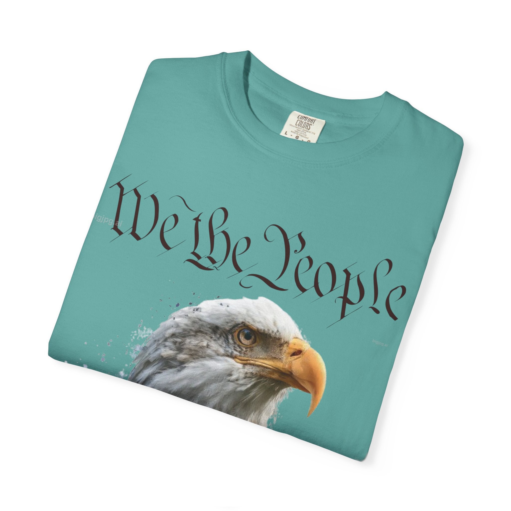The Guardian of 1776 – Premium 250th Anniversary Portrait Tee - We the People Eagle T‑Shirt — Patriotic American Flag Tee